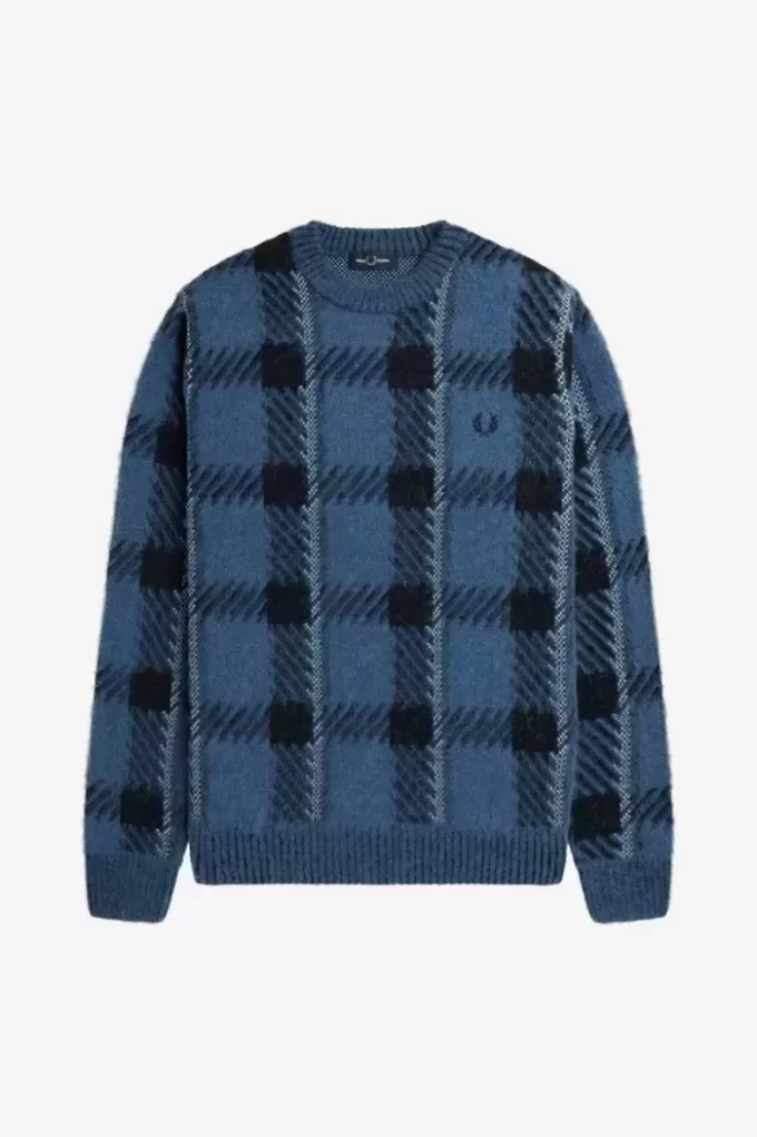 Glitch Tartan Herrenpullover