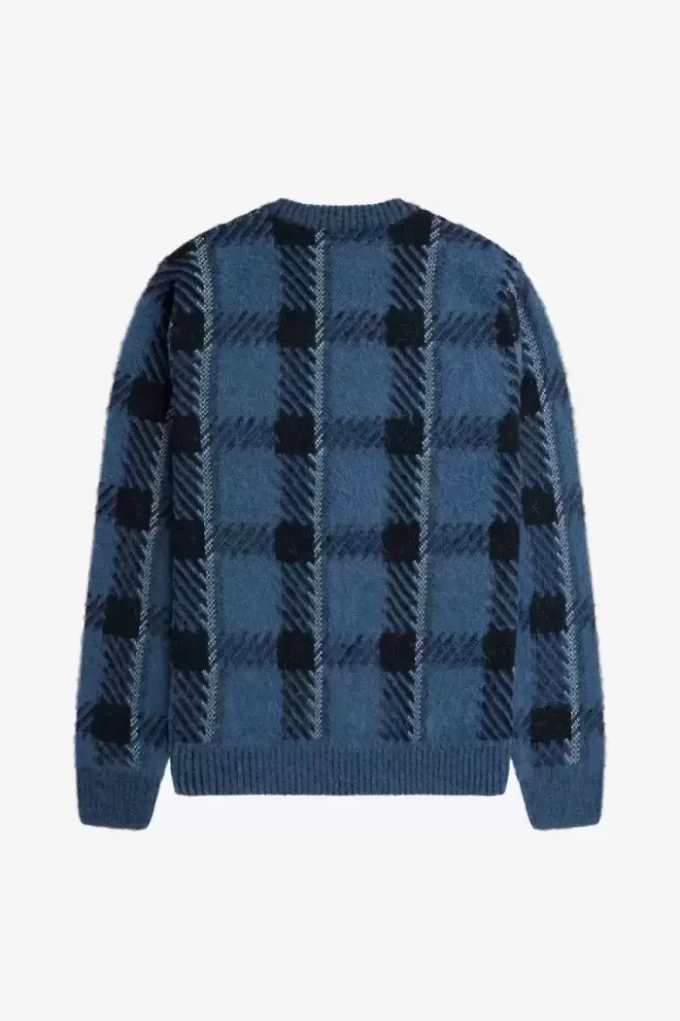 Glitch Tartan Herrenpullover