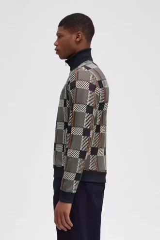 Glitch Tartan Trainingsjacken für Herren