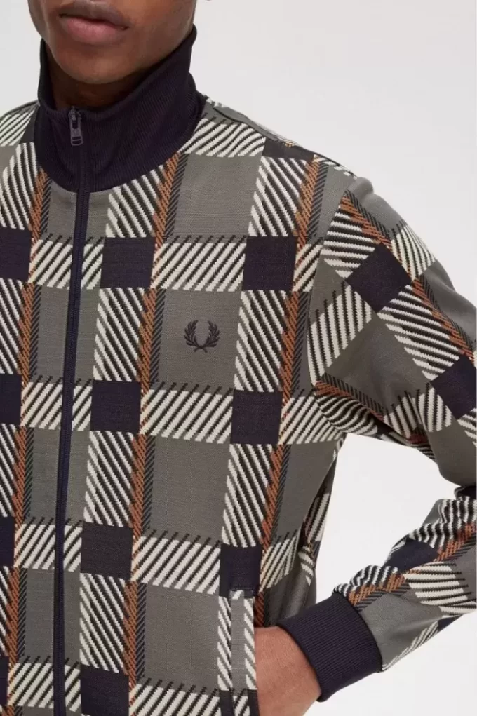 Glitch Tartan Trainingsjacken für Herren