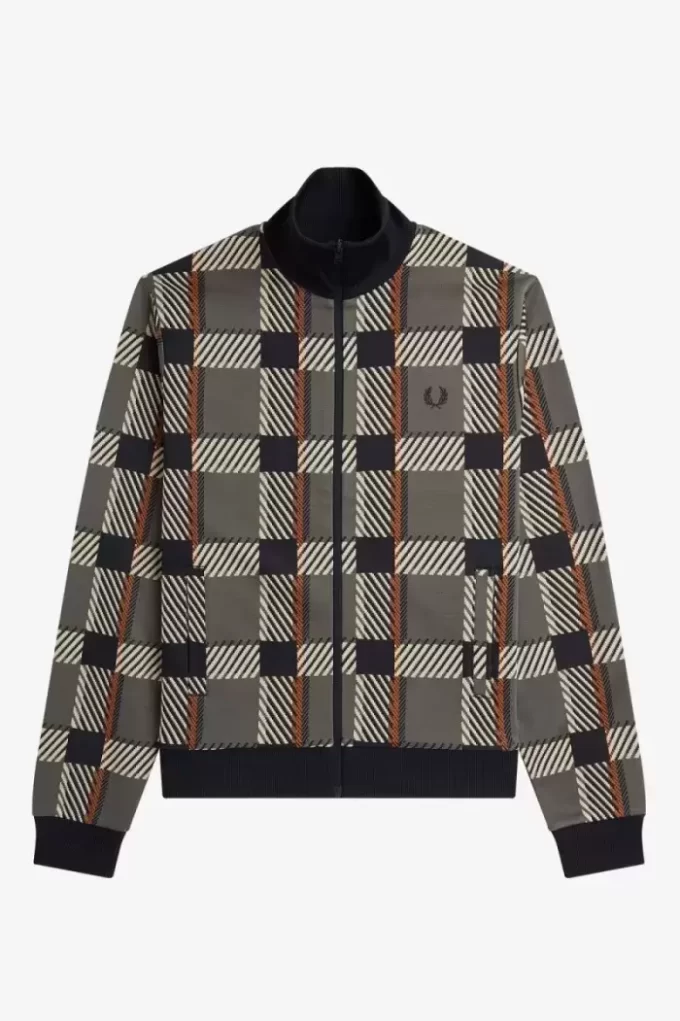 Glitch Tartan Trainingsjacken für Herren