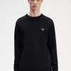Grafischer Lorbeerkranz-Herrenpullover