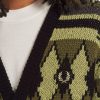Grober Jacquard-Cardigan