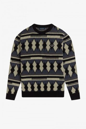 Grober Jacquard-Pullover