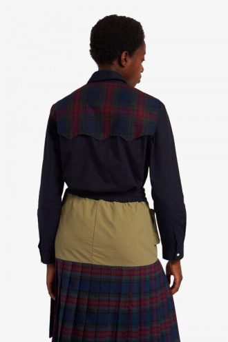 Hemden mit Tartan-Einsatz