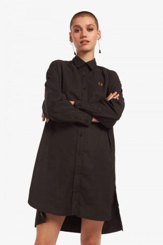 Hemdkleid mit Druckknopfdetail