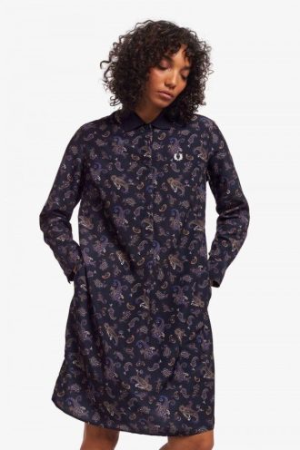 Hemdkleid mit Paisley-Print