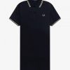 Hemdkleid mit zwei Streifen