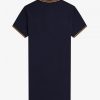 Hemdkleid mit zwei Streifen