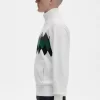 Herren-Cardigan mit Diamant-Intarsienmuster