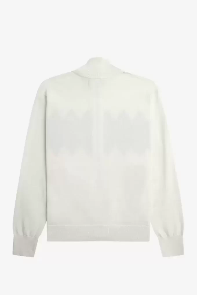 Herren-Cardigan mit Diamant-Intarsienmuster