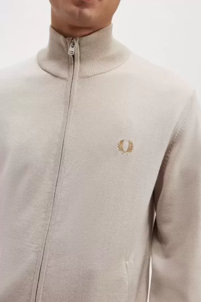 Herren-Cardigan mit durchgehendem Reißverschluss