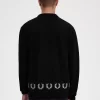 Herren-Cardigan mit Lorbeerkranzbesatz
