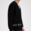 Herren-Cardigan mit Lorbeerkranzbesatz