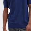 Herren-Henley-Shirt mit Zopfmuster