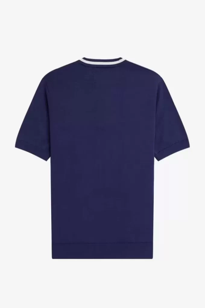 Herren-Henley-Shirt mit Zopfmuster
