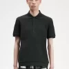 Herren-Poloshirt aus Baumwolle mit Wabenmuster