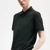 Herren-Poloshirt aus Baumwolle mit Wabenmuster