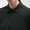 Herren-Poloshirt aus Baumwolle mit Wabenmuster