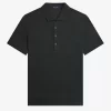 Herren-Poloshirt aus Baumwolle mit Wabenmuster