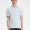 Herren-Poloshirt aus Crêpe-Piqué mit Reißverschluss