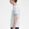 Herren-Poloshirt aus Crêpe-Piqué mit Reißverschluss