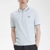 Herren-Poloshirt aus Crêpe-Piqué mit Reißverschluss