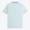 Herren-Poloshirt aus Crêpe-Piqué mit Reißverschluss