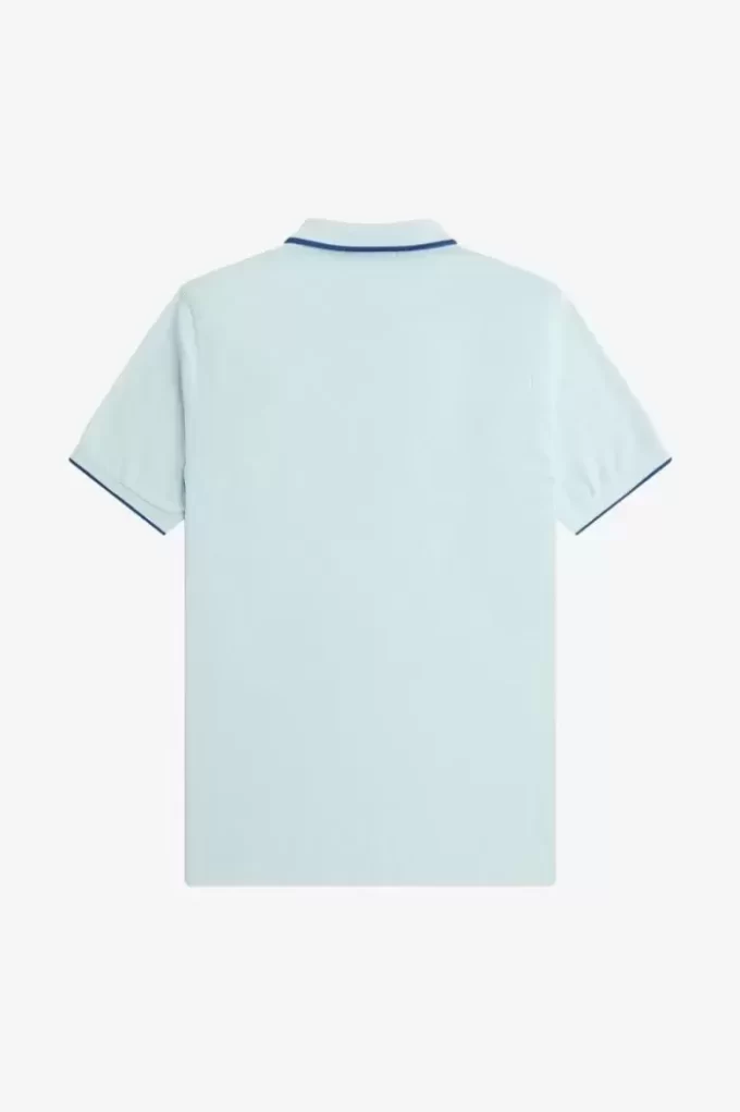 Herren-Poloshirt aus Crêpe-Piqué mit Reißverschluss
