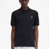 Herren-Poloshirt mit bedruckten Ärmeln