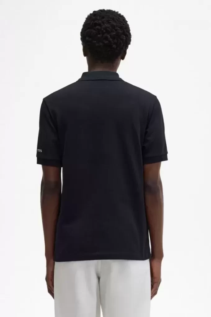 Herren-Poloshirt mit bedruckten Ärmeln