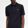 Herren-Poloshirt mit bedruckten Ärmeln