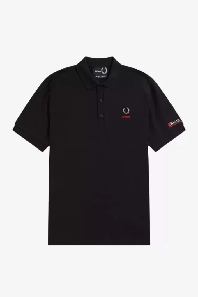 Herren-Poloshirt mit bedruckten Ärmeln