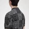 Herren-Poloshirt mit Blockgrafik
