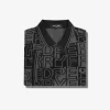 Herren-Poloshirt mit Blockgrafik