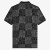 Herren-Poloshirt mit Blockgrafik