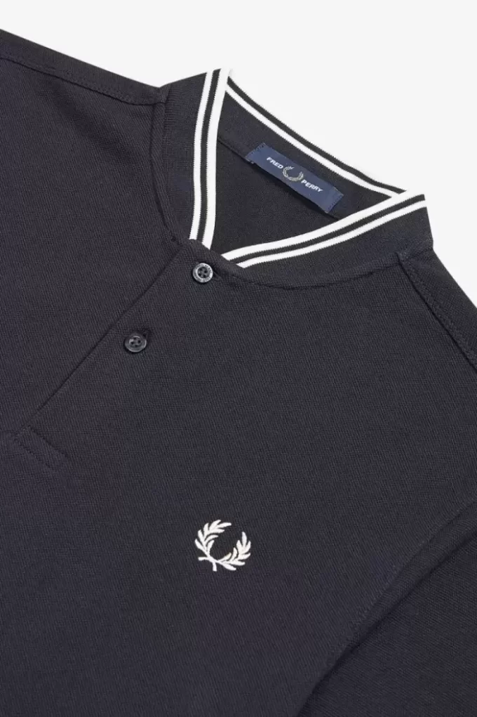 Herren-Poloshirt mit Bomberkragen