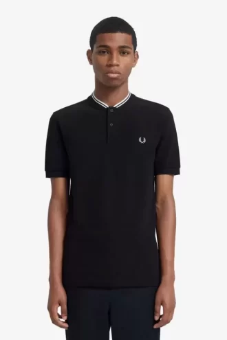 Herren-Poloshirt mit Bomberkragen