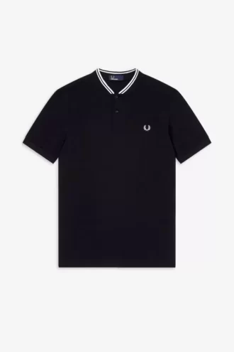 Herren-Poloshirt mit Bomberkragen