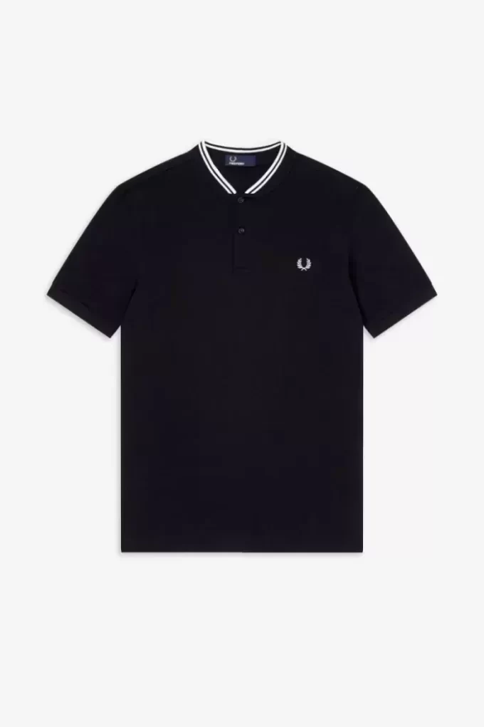 Herren-Poloshirt mit Bomberkragen