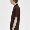 Herren-Poloshirt mit durchgehendem Reißverschluss