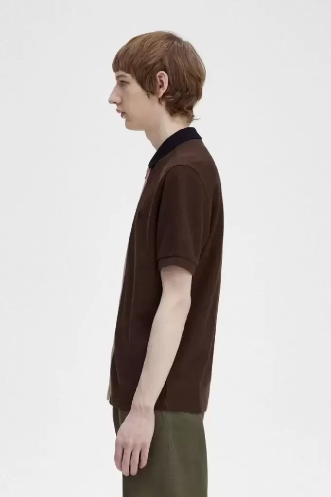 Herren-Poloshirt mit durchgehendem Reißverschluss
