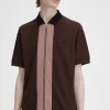 Herren-Poloshirt mit durchgehendem Reißverschluss