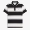 Herren-Poloshirt mit Farbverlaufsstreifen