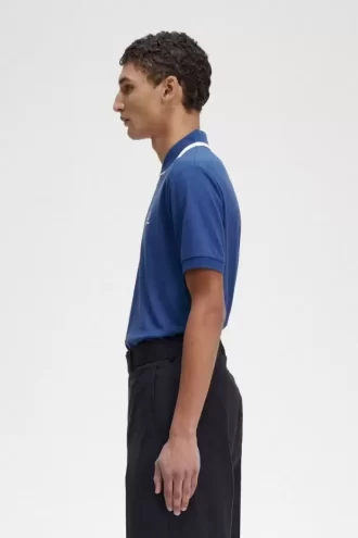 Herren-Poloshirt mit halbem Reißverschluss