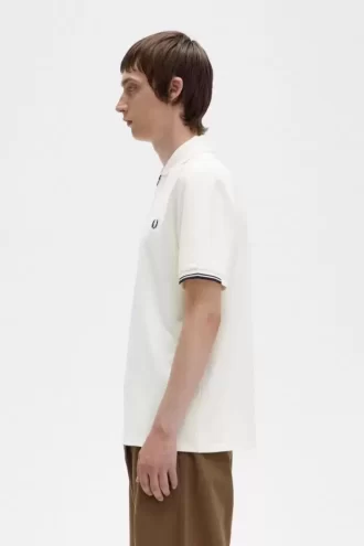 Herren-Poloshirt mit halbem Reißverschluss