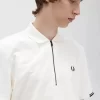 Herren-Poloshirt mit halbem Reißverschluss