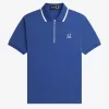 Herren-Poloshirt mit halbem Reißverschluss