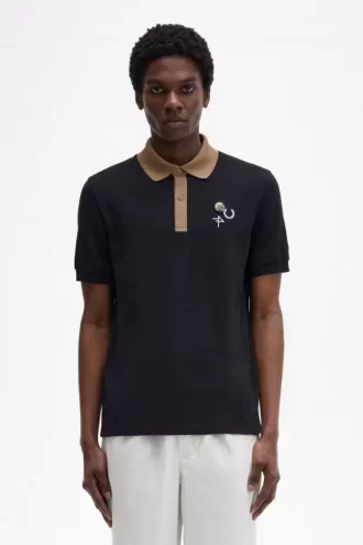 Herren-Poloshirt mit Kontrastkragen