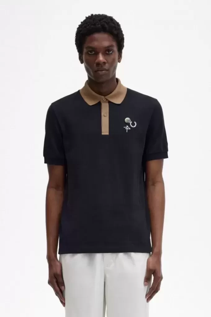 Herren-Poloshirt mit Kontrastkragen